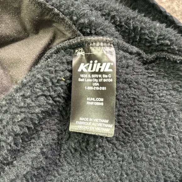 Kuhl Klifton Black Fleece Snap Button Jacket Size Small - Picture 8 of 9
